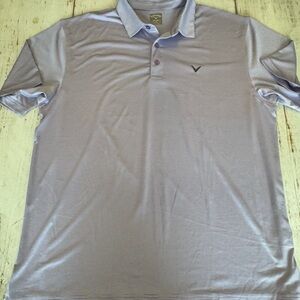 Callaway Golf Polo Shirt Lavender striped Men’s XL